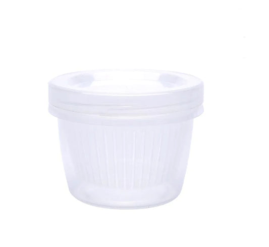 Round Transparent Double-Layer Sealing Storage Box
