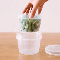 Round Transparent Double-Layer Sealing Storage Box